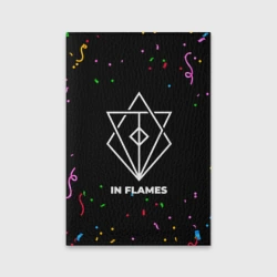 Обложка для паспорта матовая кожа In Flames конфети
