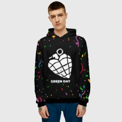 Мужская толстовка 3D Green Day конфети - фото 2