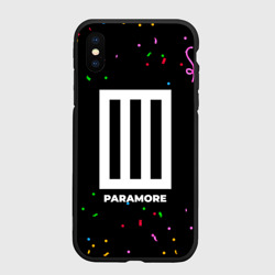 Чехол для iPhone XS Max матовый Paramore конфети
