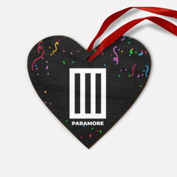 Деревянная игрушка Сердце Paramore конфети