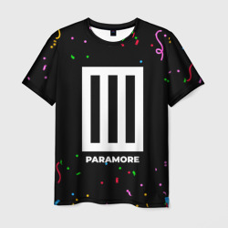 Мужская футболка 3D Paramore конфети