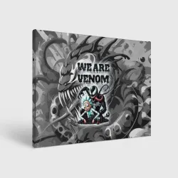 Холст прямоугольный We are Venom - graffiti
