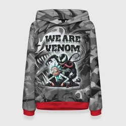 Женская толстовка 3D We are Venom - graffiti