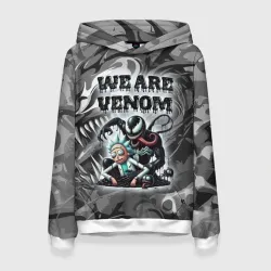 Женская толстовка 3D We are Venom - graffiti
