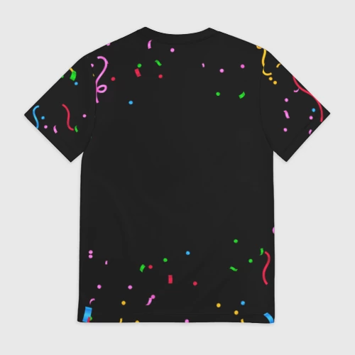 Мужская футболка 3D HIM конфети - фото 2