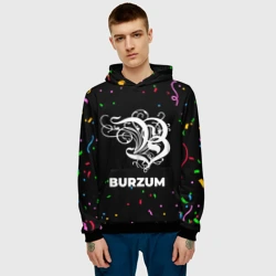 Мужская толстовка 3D Burzum конфети - фото 2