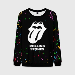 Мужской свитшот 3D Rolling Stones конфети