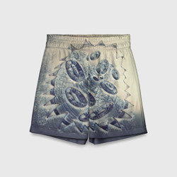 Детские спортивные шорты 3D Синяя кровь