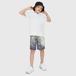 Детские спортивные шорты 3D Синяя кровь - фото 2