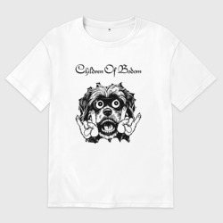 Мужская футболка хлопок Oversize Children of Bodom - rock dog