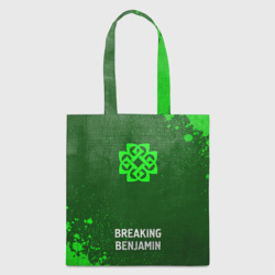 Шоппер 3D Breaking Benjamin - green gradient по-центру