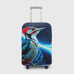 Чехол для чемодана 3D Дятел в грозу