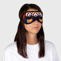 Маска для сна 3D Семья красных панд - фото 2