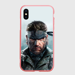 Чехол для iPhone XS Max матовый Snake Solid - metal gear