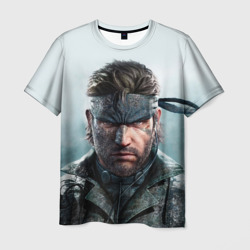 Мужская футболка 3D Snake Solid - metal gear
