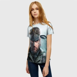 Женская футболка 3D Snake Solid - metal gear - фото 2