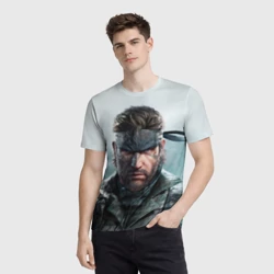 Мужская футболка 3D Snake Solid - metal gear - фото 2