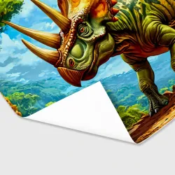 Бумага для упаковки 3D Трицератопс в джунглях - фото 2
