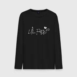 Мужской лонгслив хлопок Lil Peep playlist bill 2