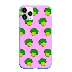 Чехол для iPhone 11 Pro Max матовый Фиолетовый брокколи