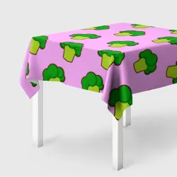 Скатерть 3D Фиолетовый брокколи