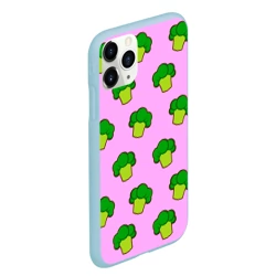 Чехол для iPhone 11 Pro Max матовый Фиолетовый брокколи - фото 2