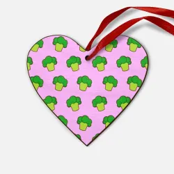 Деревянная игрушка Сердце Фиолетовый брокколи