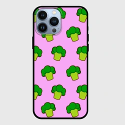 Чехол для iPhone 13 Pro Max Фиолетовый брокколи
