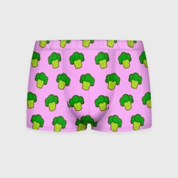 Мужские трусы 3D Фиолетовый брокколи
