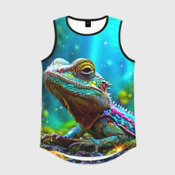 Мужская спортивная майка 3D Большая ящерица