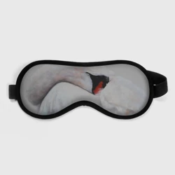 Маска для сна 3D Белый лебедь спит