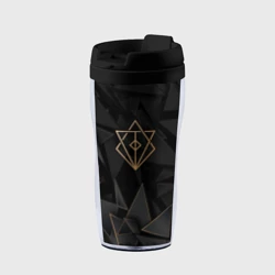 Термокружка-непроливайка In Flames golden poly