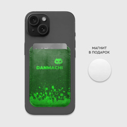 Картхолдер Magsafe магнитный DanMachi - green gradient посередине - фото 2