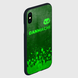 Чехол для iPhone XS Max матовый DanMachi - green gradient посередине - фото 2