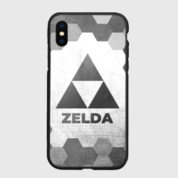 Чехол для iPhone XS Max матовый Zelda - white gradient