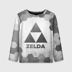 Детский лонгслив 3D Zelda - white gradient