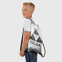 Рюкзак-мешок 3D Zelda - white gradient - фото 2