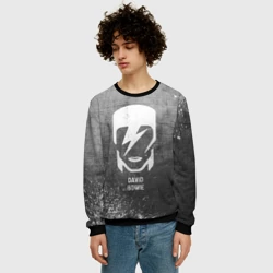 Мужской свитшот 3D David Bowie - grey gradient - фото 2
