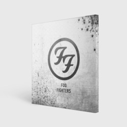 Холст квадратный Foo Fighters - white gradient