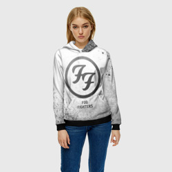 Женская толстовка 3D Foo Fighters - white gradient - фото 2