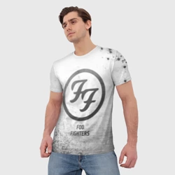 Мужская футболка 3D Foo Fighters - white gradient - фото 2