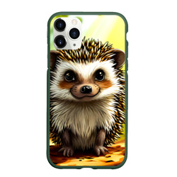 Чехол для iPhone 11 Pro Max матовый Огромный ёжик