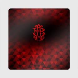 Магнит виниловый Квадрат Nickelback red poly