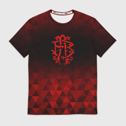 Мужская футболка 3D Nickelback red poly