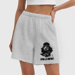 Женские шорты oversize футер хлопок Vader - viva la empire - фото 2