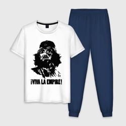 Мужская пижама с белой футболкой хлопок Vader - viva la empire