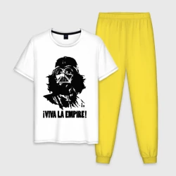 Мужская пижама с белой футболкой хлопок Vader - viva la empire