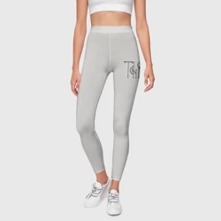 Леггинсы 3D Вязью Таня - чёрная надпись - фото 2