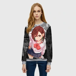 Женский свитшот 3D Дандадан - Момо Аясэ - фото 2