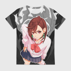 Женская футболка 3D Дандадан - Момо Аясэ